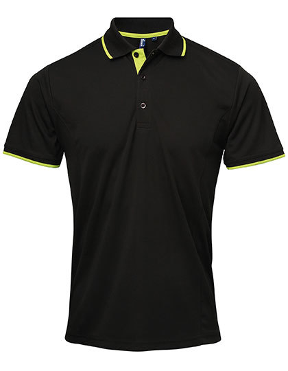 PW618 Premier Workwear Herren Kontrast Coolchecker® Polo