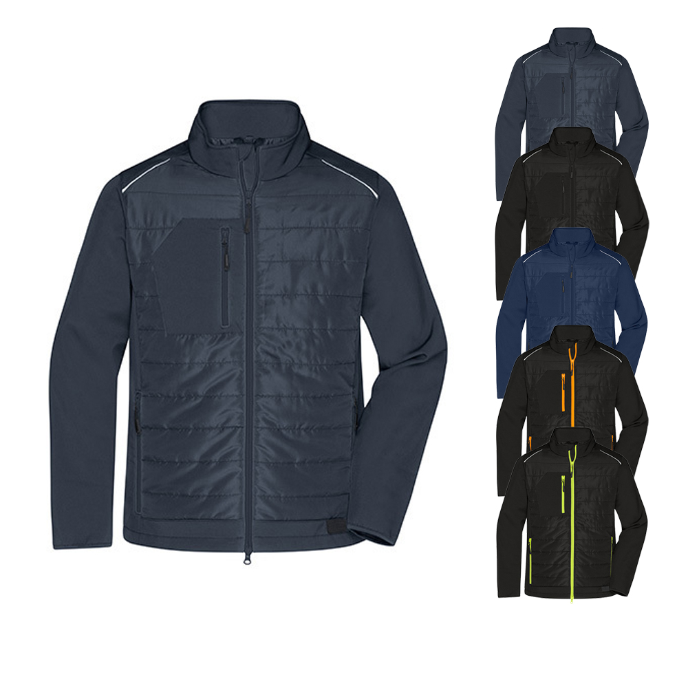 JN1820 James+Nicholson Herren Hybrid Jacke