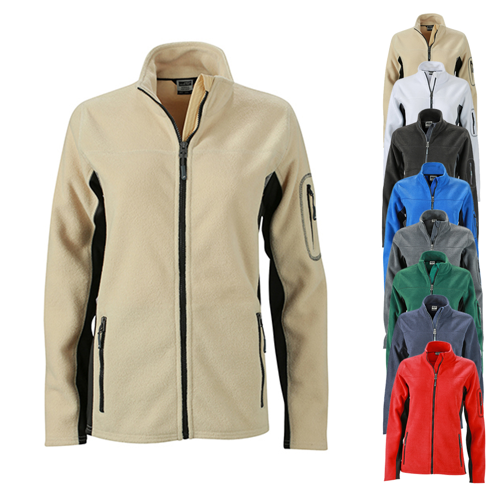 JN841 James+Nicholson Damen Arbeitskleidung Fleecejacke -STRONG-