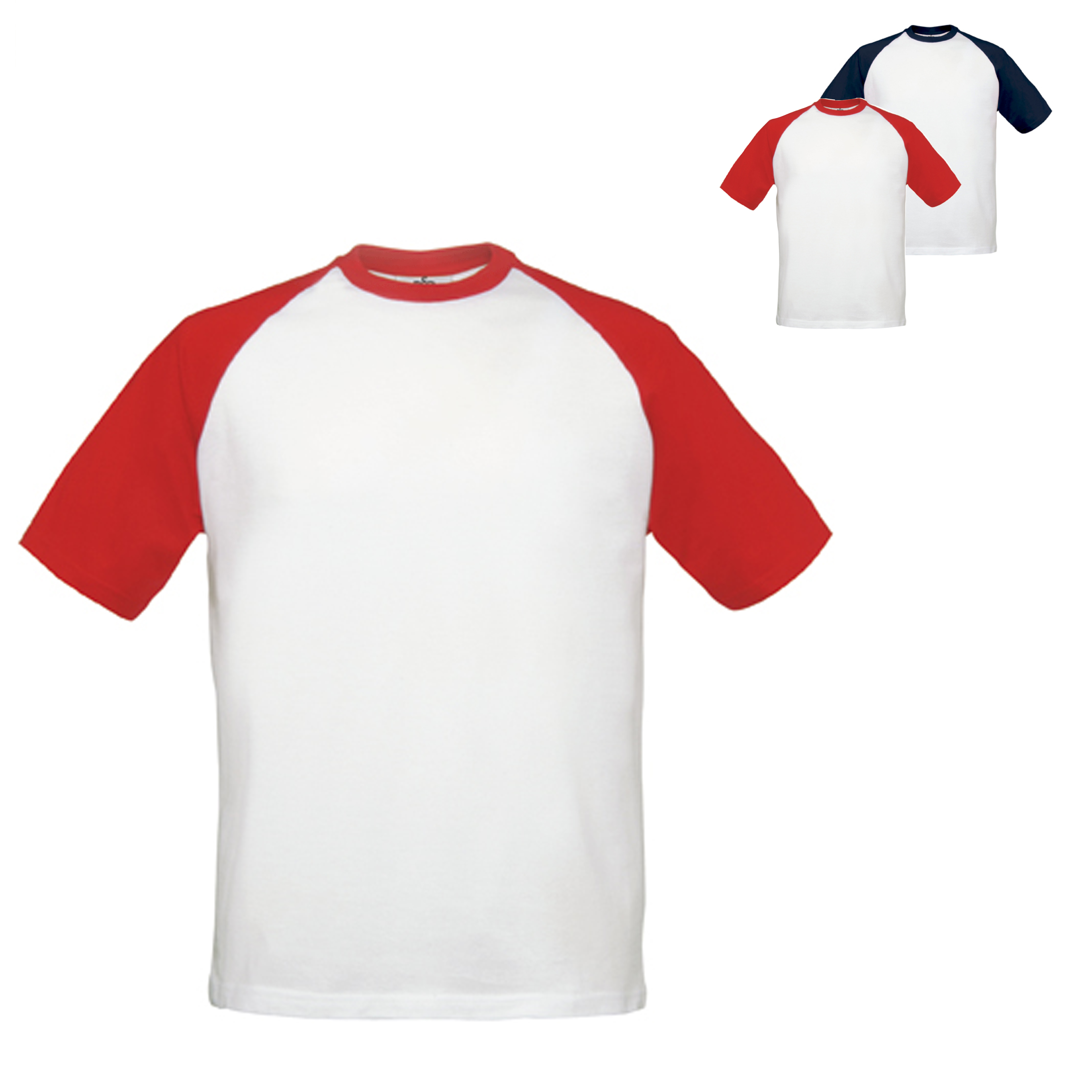 BCTU020 B&C kurzarm T-Shirt Base-Ball