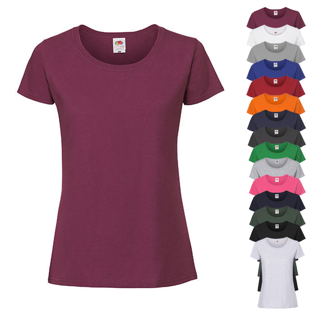 F186 Fruit of the Loom Iconic 195 Ringspun Premium T-shirt Damen