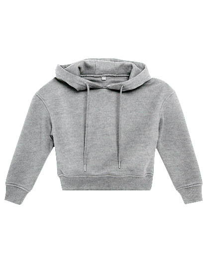 BY113 Build Your Brand Mädchen Kapuzen Sweatshirt bauchfrei