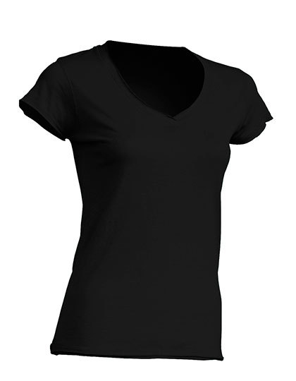 JHK271 JHK Damen V-Ausschnitt T-Shirt SICILIA