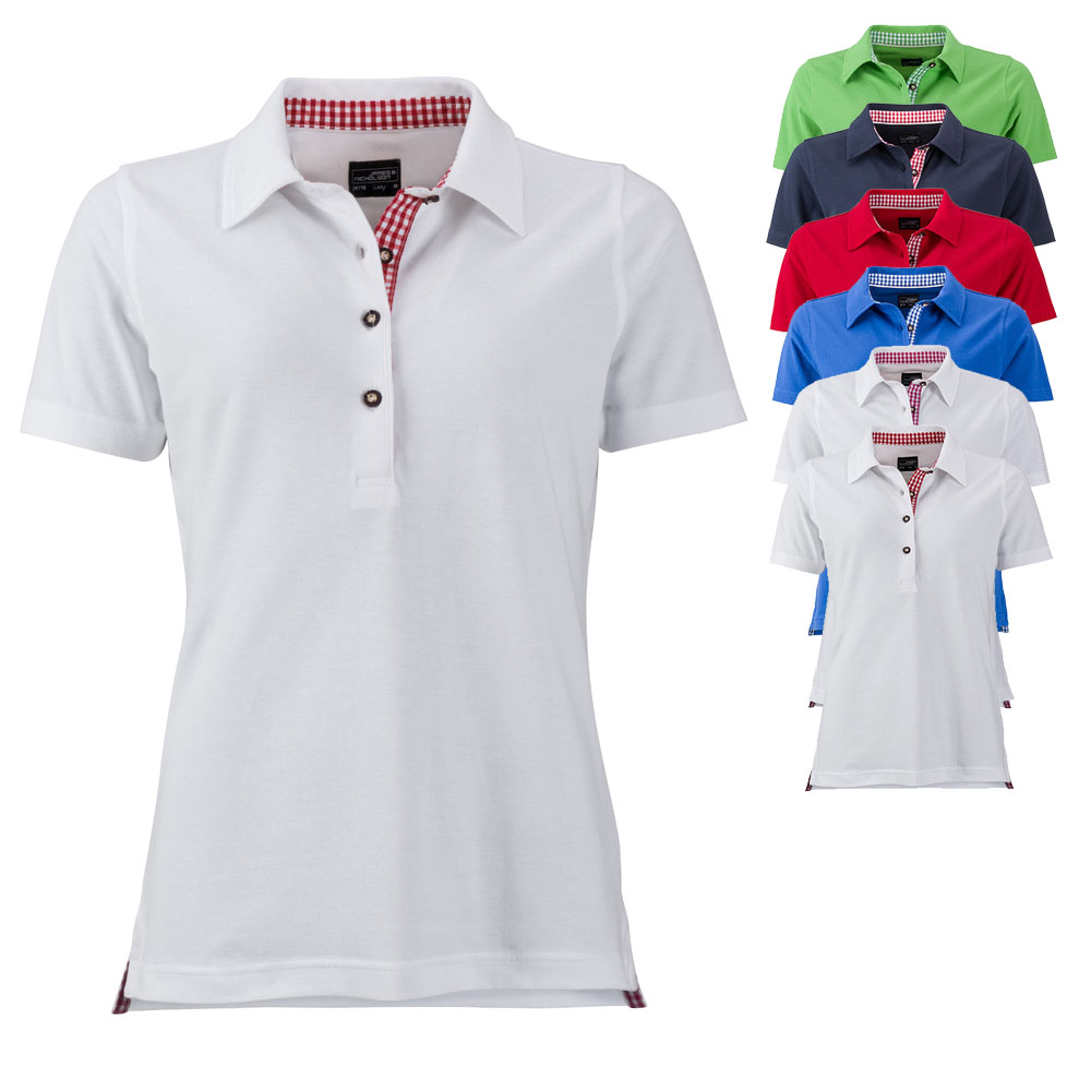 JN715 James+Nicholson Damen Traditionell Polo