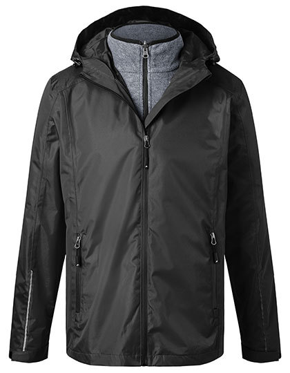 JN1154 James+Nicholson Herren 3-in-1-Jacke