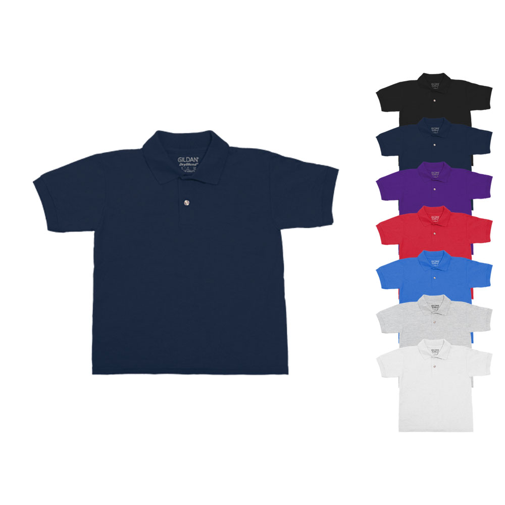 G8800K Gildan Kinder Poloshirt Polohemd DryBlend®