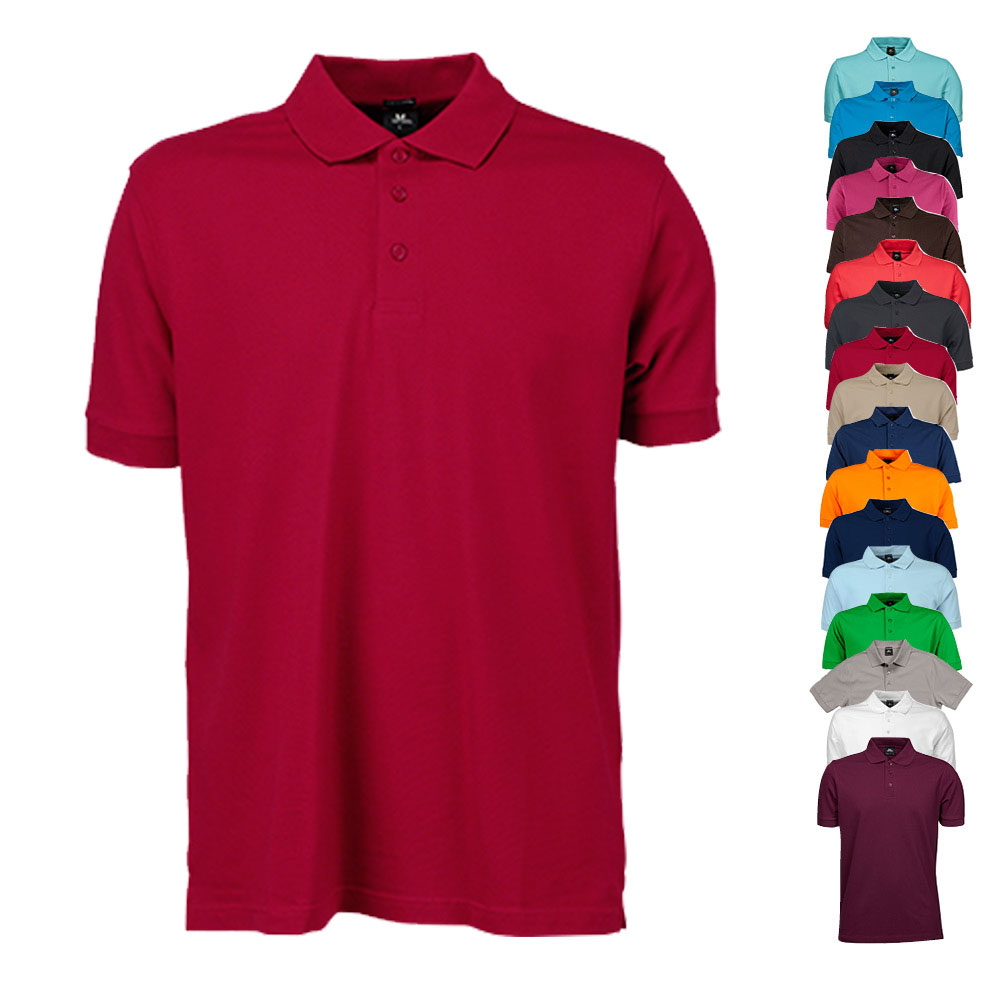 TJ1405 Tee Jays Herren Luxus dehnbares Polo kurzarm