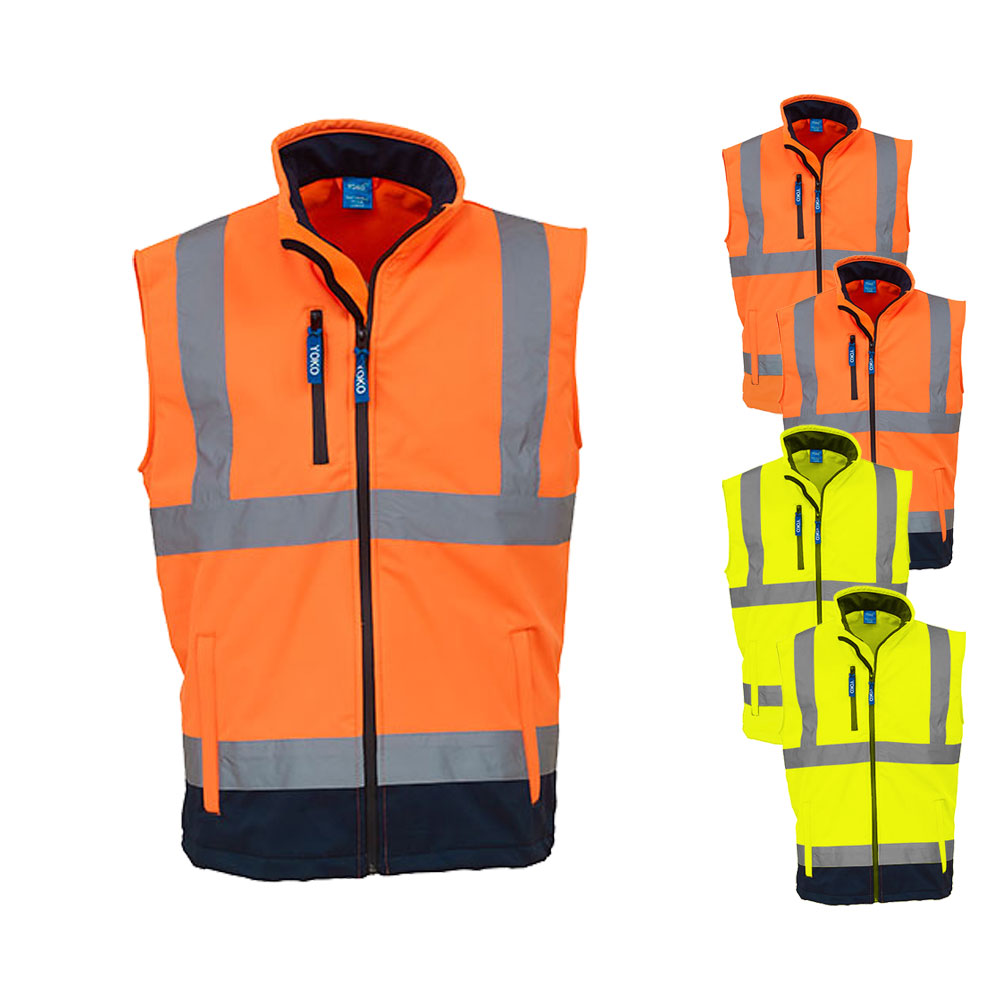 YK006 YOKO Hi-Vis hochsichtbare Softshell Gilet