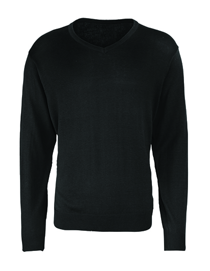 PW694 Premier Workwear Herren V-Ausschnitt Strickpullover