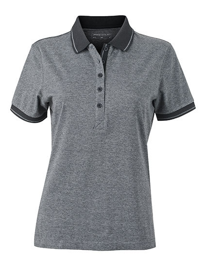 JN705 James+Nicholson Damen HEATHER Polo kurzarm