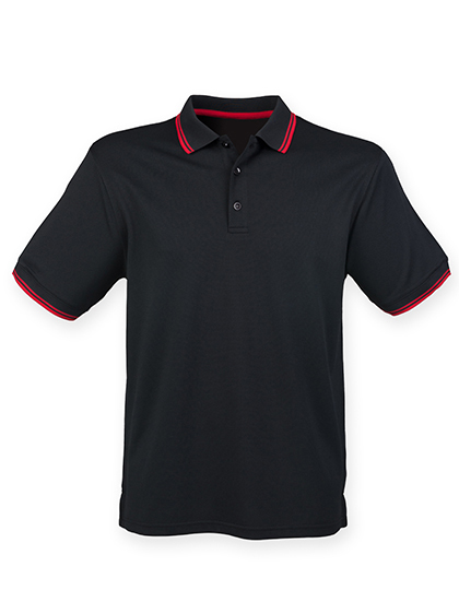 W482 Henbury Mens Coolplus® Kurzarm-Poloshirt für Herren