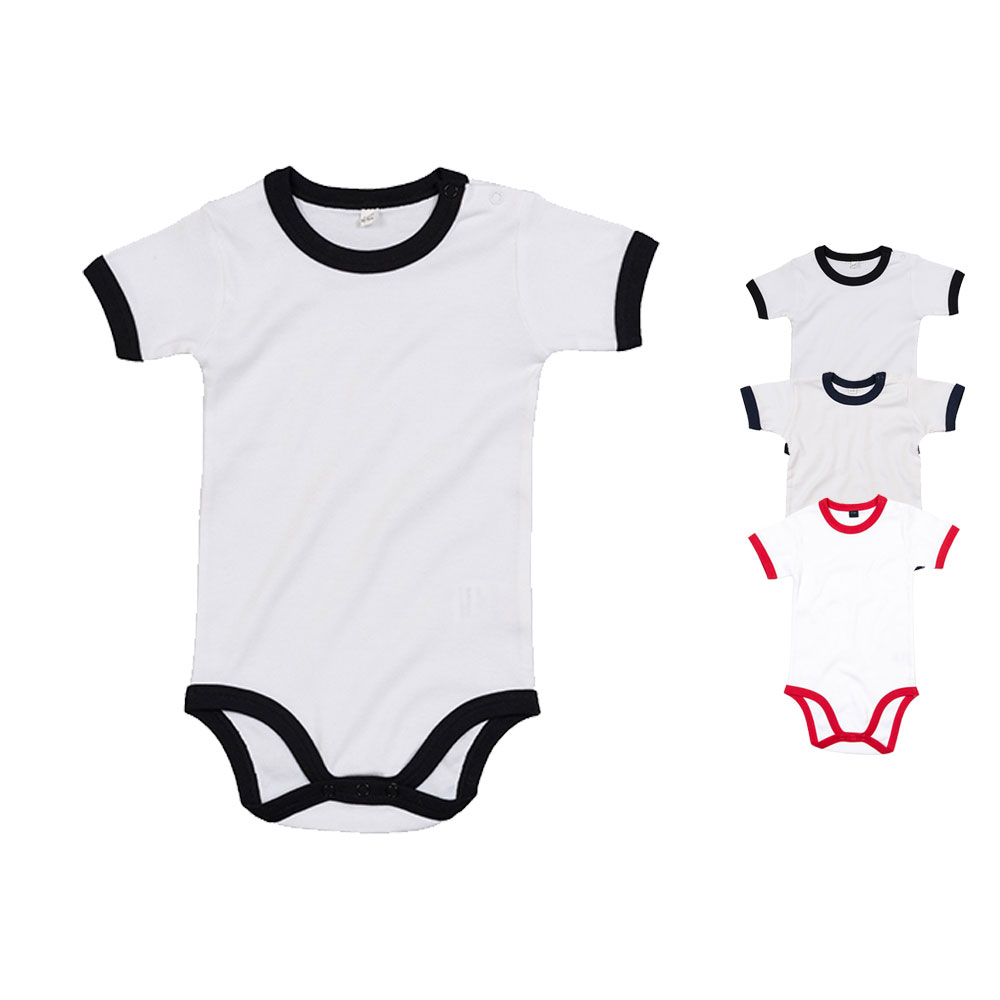 BZ19 Babybugz Baby Ringer Bodyanzug Kurzarm