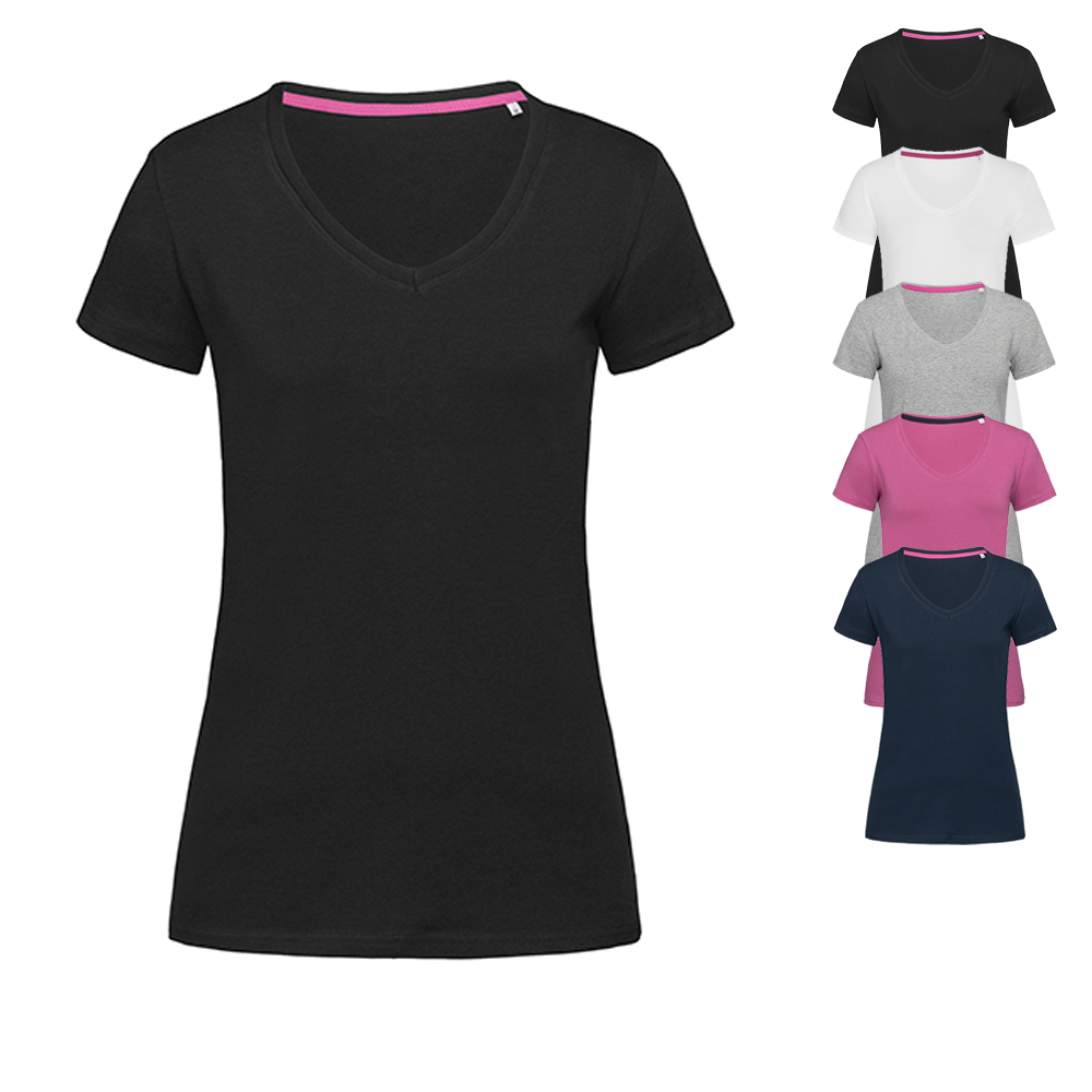 S9710 Stedman® CLAIRE V-Ausschnitt T-Shirt für Damen