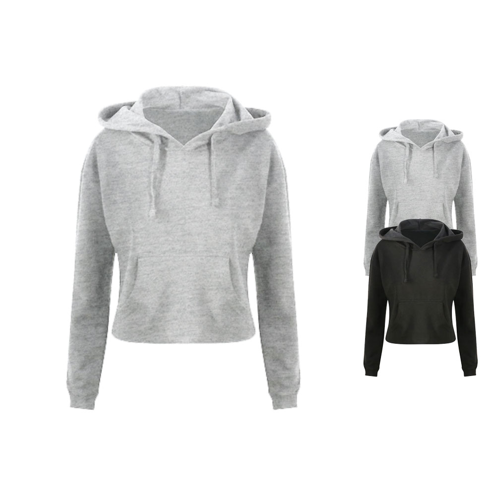 JH016 Just Hoods Damen Kapuzenpullover Bauchfei