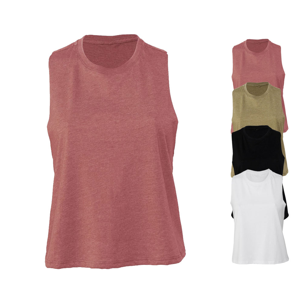 BL6682 Bella Kurz geschnittenes Tanktop mit Racerback für Damen