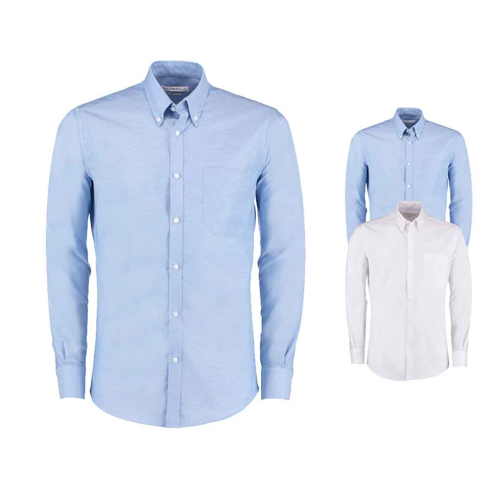 K182 Kustom Kit Hemd Langarm Oxford Shirt Long Sleeve