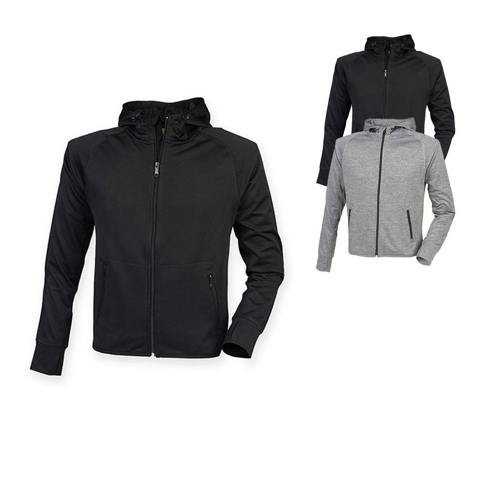 TL550 Tombo Trainingsjacke Sportjacke mit Reflektionsstreifen auf Ärmeln