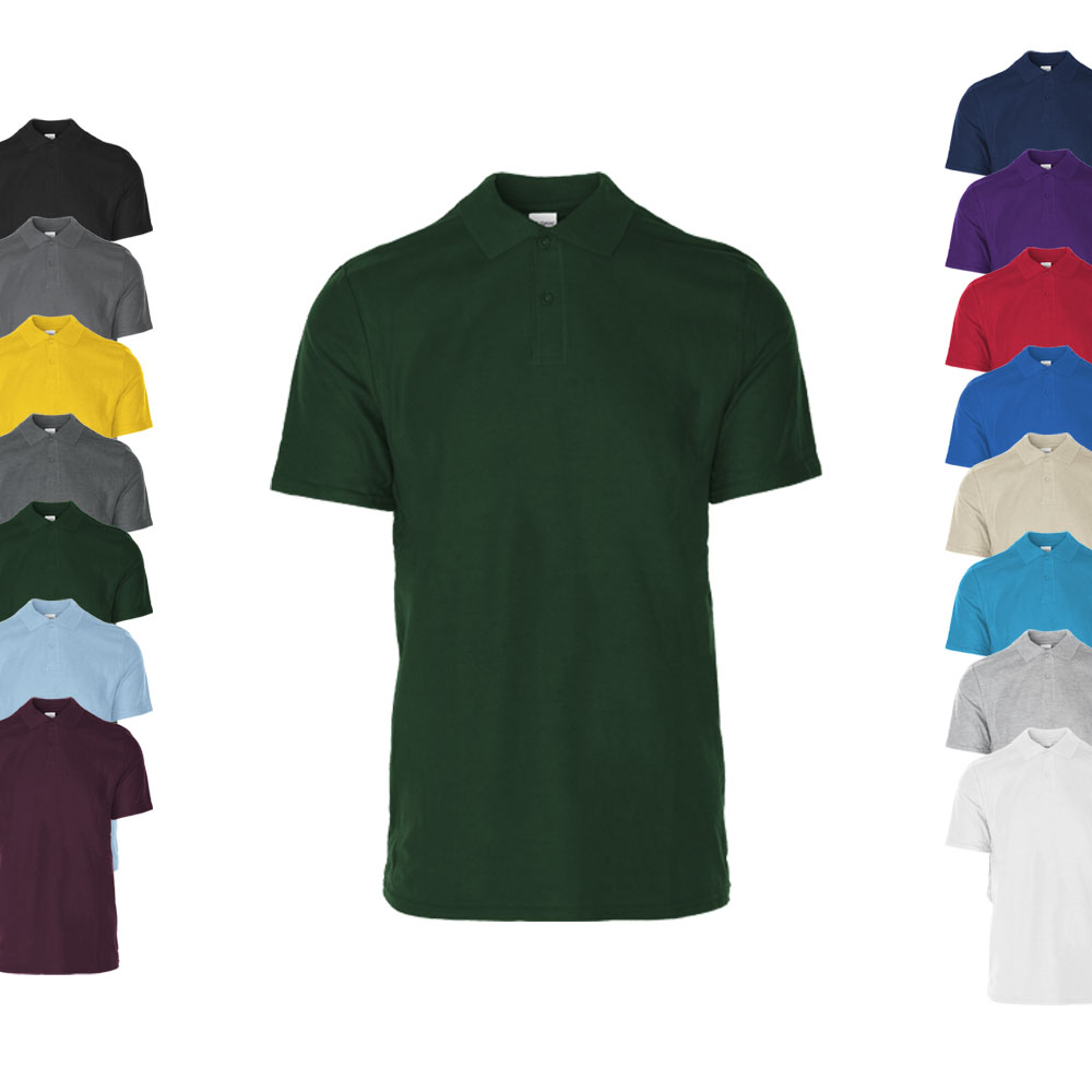 G64800 Gildan Herren Poloshirt Polohemd Softstyle® Doppeltes Piqué Polo