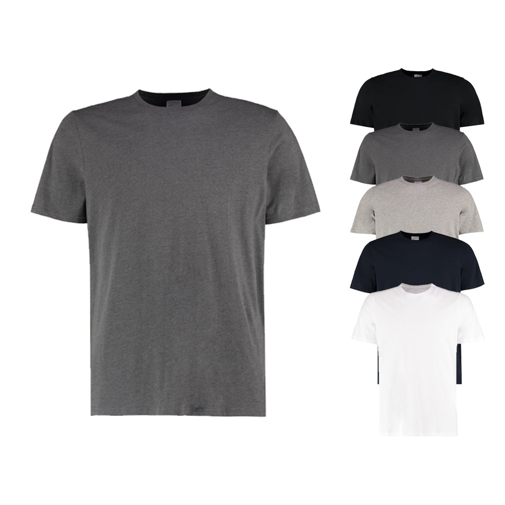 K507 Kustom Kit T-Shirt mit Saum und Ärmelbündchen mit Doppelnaht