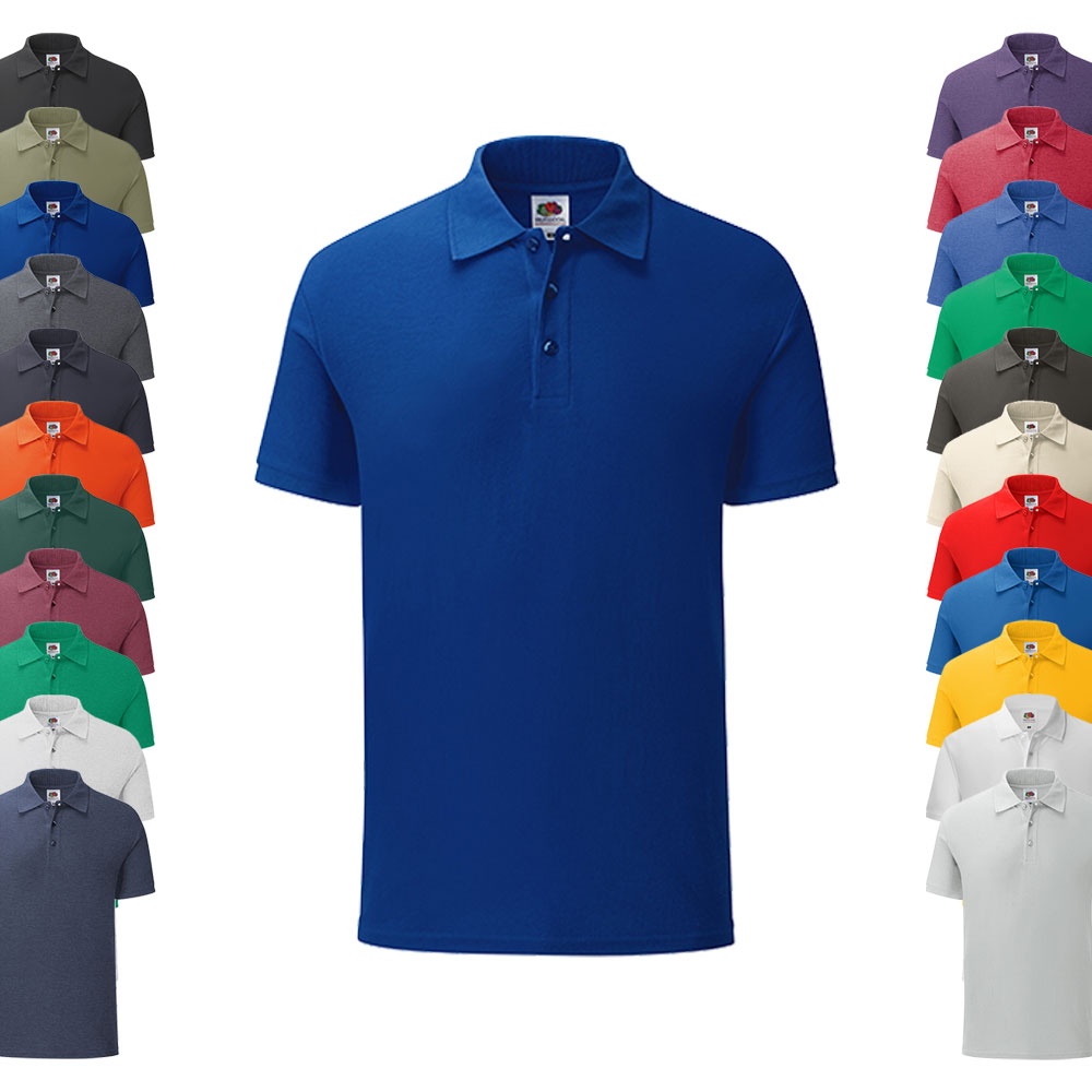 F512 Fruit of the Loom Iconic Poloshirt kurzarm