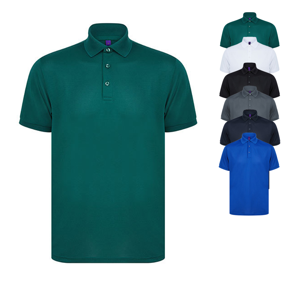 W465 Henbury  Poloshirt Kurzarm aus recyceltem Polyestergarn