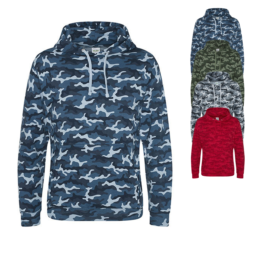 JH014 Just Hoods Kapuzenpullover Camouflage-Stil