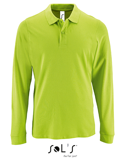 L02087 SOL´S Herren Langarm Piqué Polo Hemd Perfect