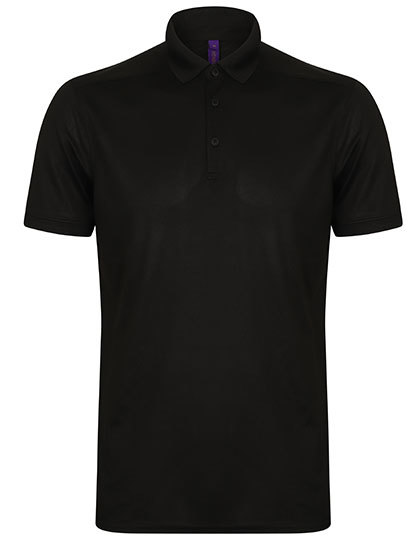 W460 Henbury Herren-Stretch-Poloshirt + Docht-Finish