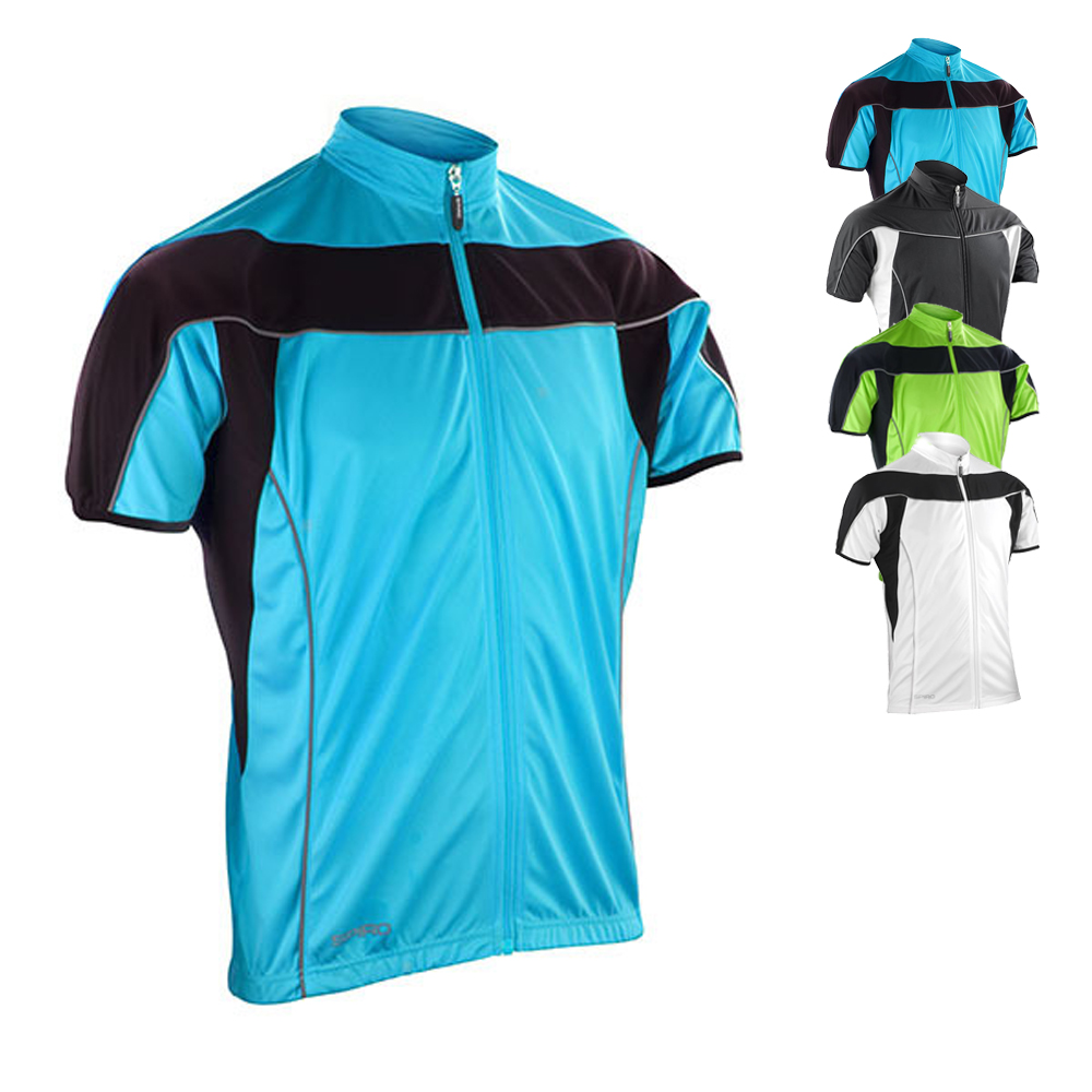 RT188M SPIRO Herren Fahrradkleidung Performance-Trainingsjacke atmungsaktiv kurzarm