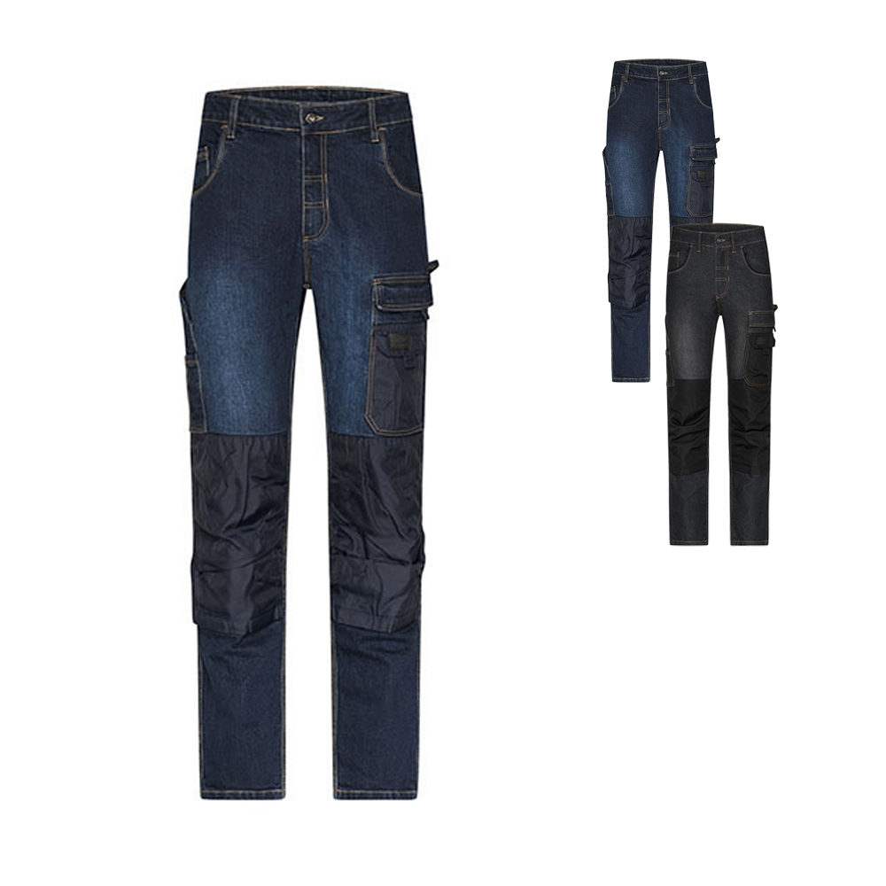 JN875 James+Nicholson Arbeitskleidung Stretch-Jeans Hose