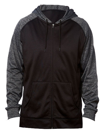 BU8660 Burnside Sport Raglan Kapuzenjacke