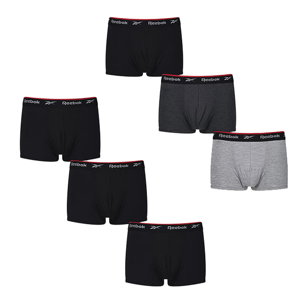 RBK8260 Reebok Herren kurze Sport Unterhose Boxer - Redgrave (3er Pack)