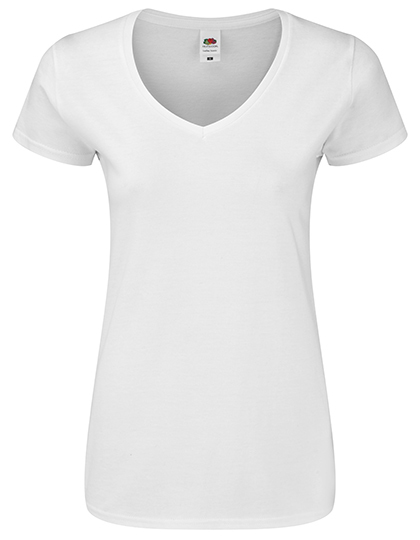 F274 Fruit of the Loom Damen Iconic 150 V-Ausschnitt T-shirt