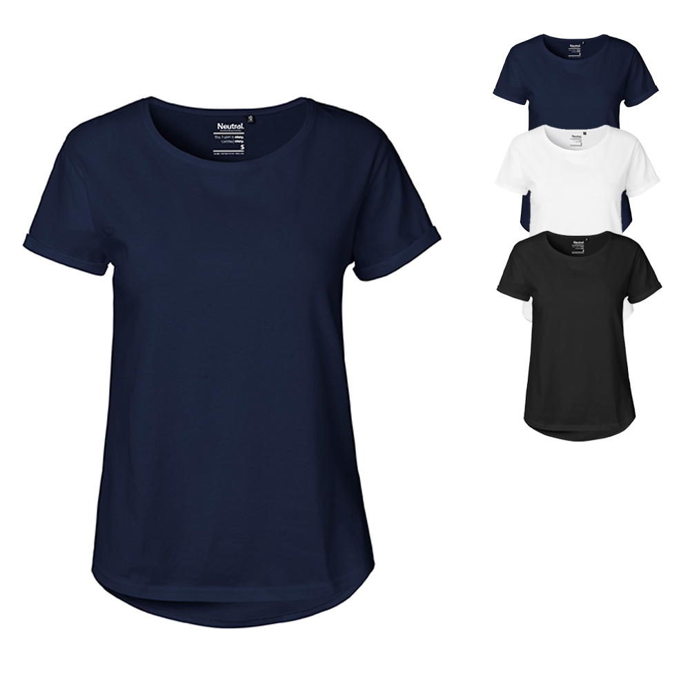 NE80012 Neutral Damen Rollärmel T-Shirt