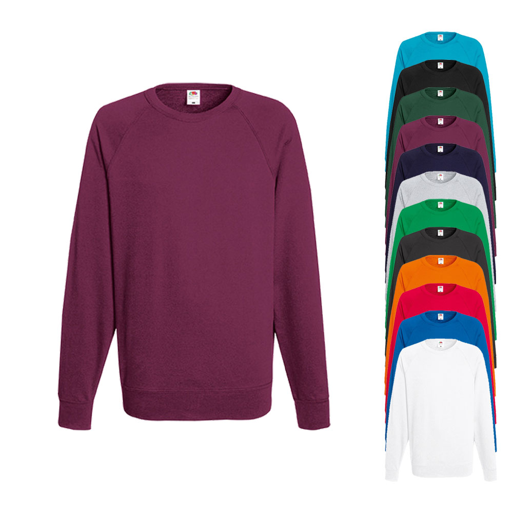 Fruit of the Loom Leichter Raglan Pullover Sweatshirt