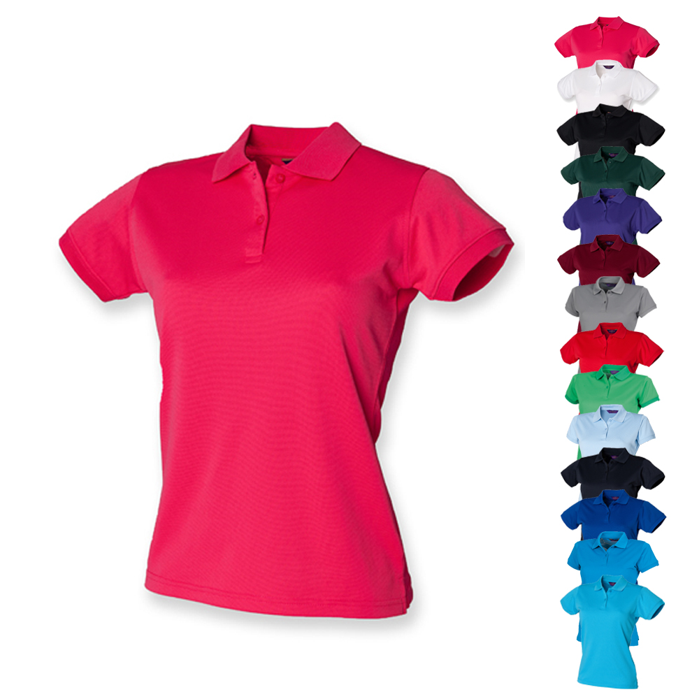 W476 Henbury Damen Coolplus® feuchtigkeitsregulierendes Poloshirt