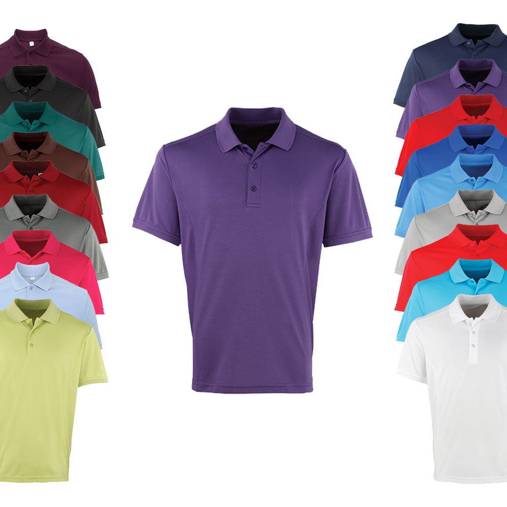 PW615 Premier Workwear Herren Coolchecker® Piqué Polo