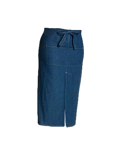 X992 Link Kitchen Wear Jeans Bistroschürze mit Gehschlitz