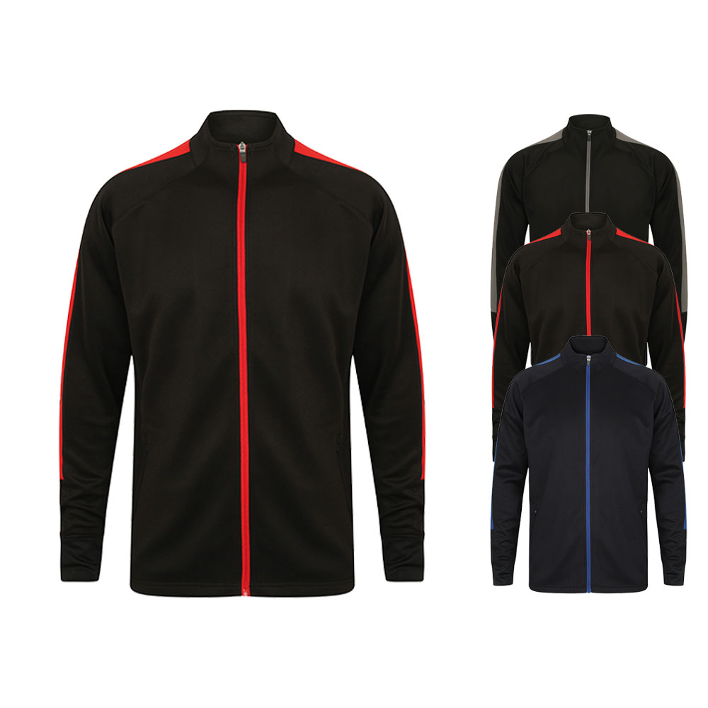 FH871 Finden+Hales Trainingsjacke aus Strickgewebe