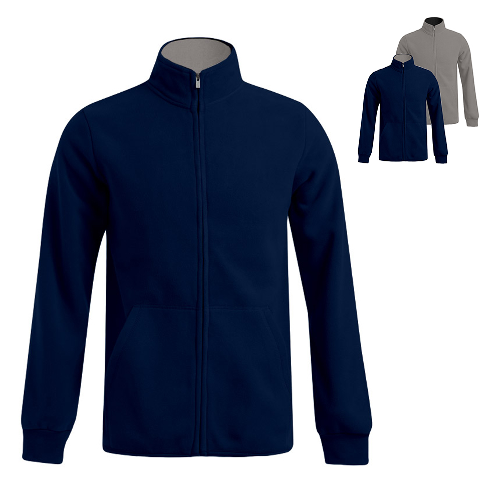 E7971 Promodoro Herren Doppelseitige Fleece Jacke