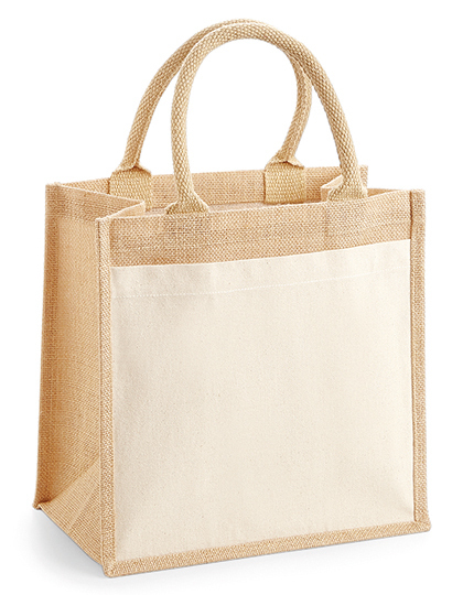 WM426 Westford Mill Baumwoll-Jute Tasche