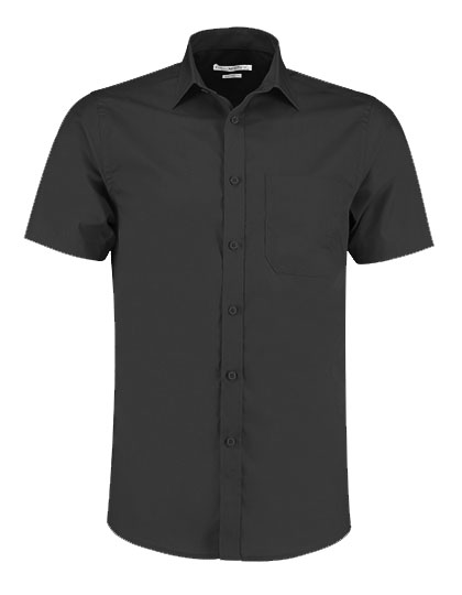 K141 Kustom Kit Hemd Kurzarm Poplin Shirt