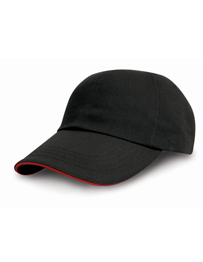 RH10P Result Headwear Kappe Schwerer, gebürsteter Baumwoll-Drell