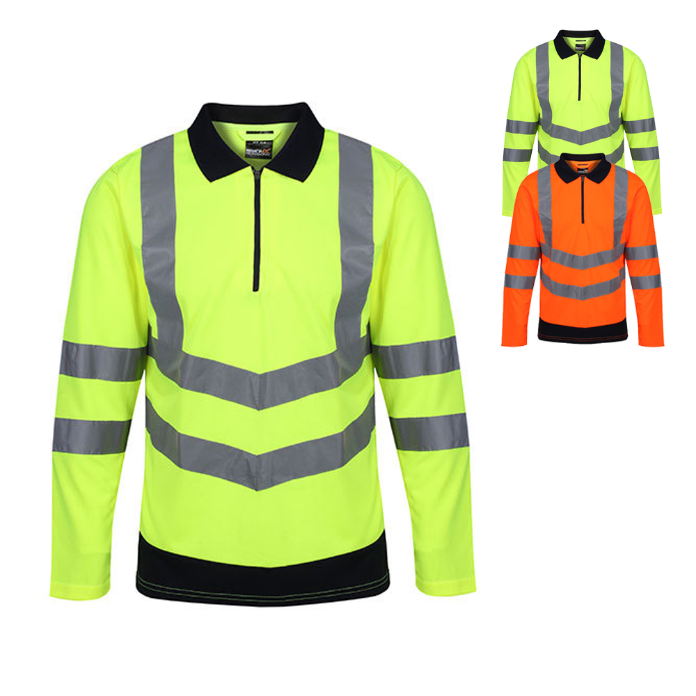 RG192 Regatta High Visibility Pro Hi-Vis Poloshirt langarm