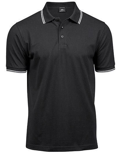 TJ1407 Tee Jays Luxus dehnbares Polo mit Streifen