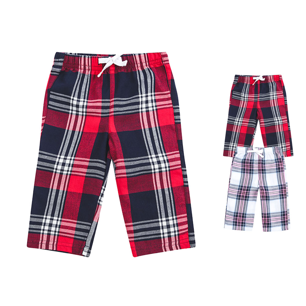 LW083 Larkwood Baby Tartan-Hose Jogginghose