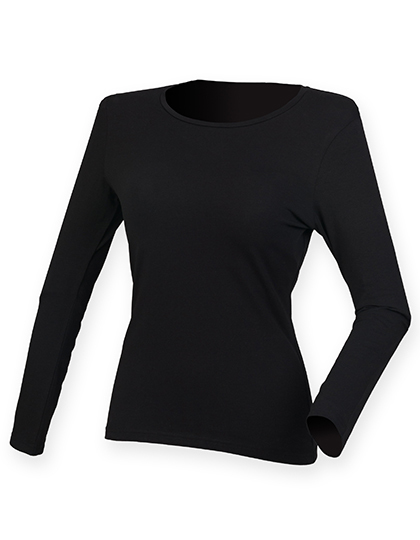 SF124 SF Women Damen Strech-Langarmshirt