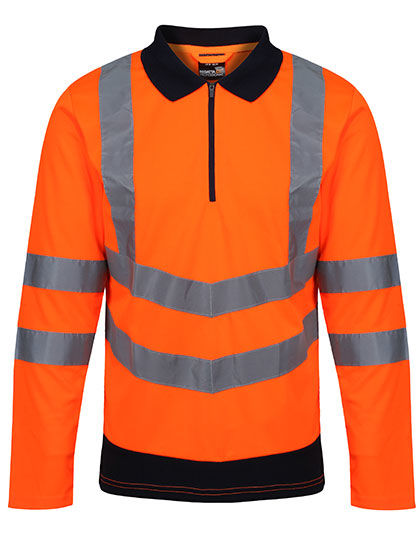 RG192 Regatta High Visibility Pro Hi-Vis Poloshirt langarm