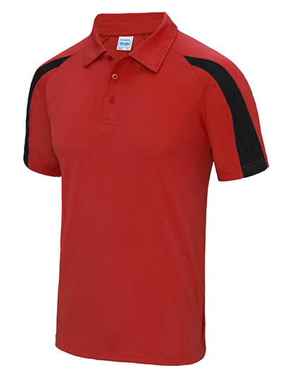 JC043 Just Cool Poloshirt Sportpolo Polohemd mit kontrastfarbenen Einsätzen