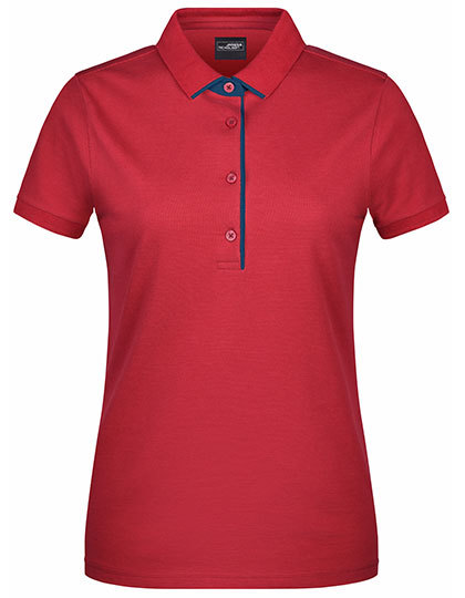 JN725 James+Nicholson Damen Polo SINGLE STRIPE